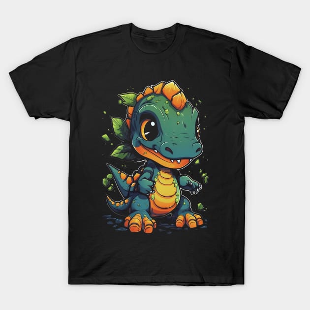 Cute Dinosaur T-Shirt by difrats